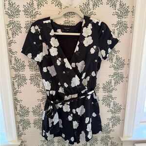 Club Monaco Floral Wrap Jumpsuit